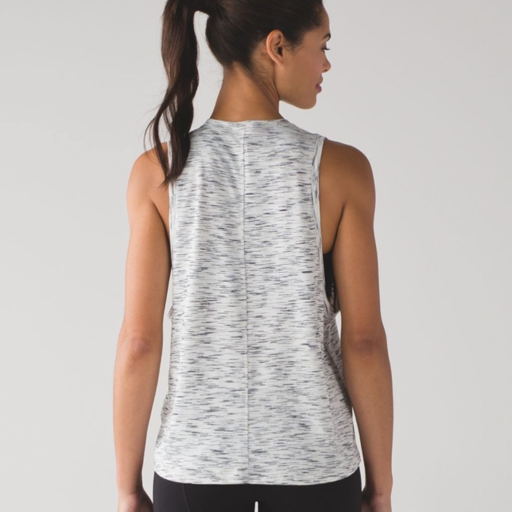 EUC Lululemon Cardio Squad Tank Tiger Space Dye size 4